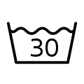 Wash at or below 30 °C